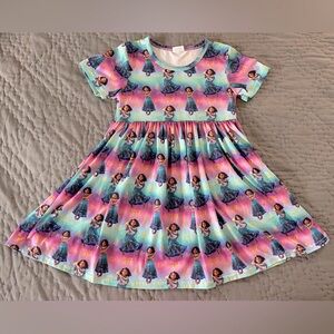 Boutique Encanto Disney Dress XL Size 5-6 Years Cotton Blend Short Sleeve Twirl
